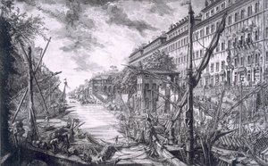 Uitzicht op de Haven van Ripa Grande, uit 